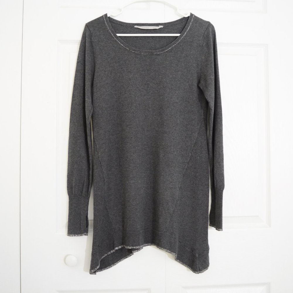 Athleta gray knit sweater tunic
